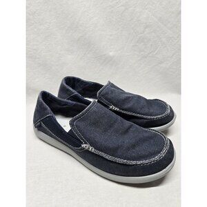 CROCS men’s size 9 Santa Cruz 2 Luxe charcoal light grey- No Insoles